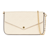 Pochette Felicie, &pound;850, Handbags, Cream, Leather, Front view